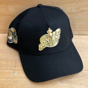 MITCHELL & NESS NBA SEATTLE SUPERSONICS GOLD LOGO PRO PINCH SNAPBACK HAT NEW